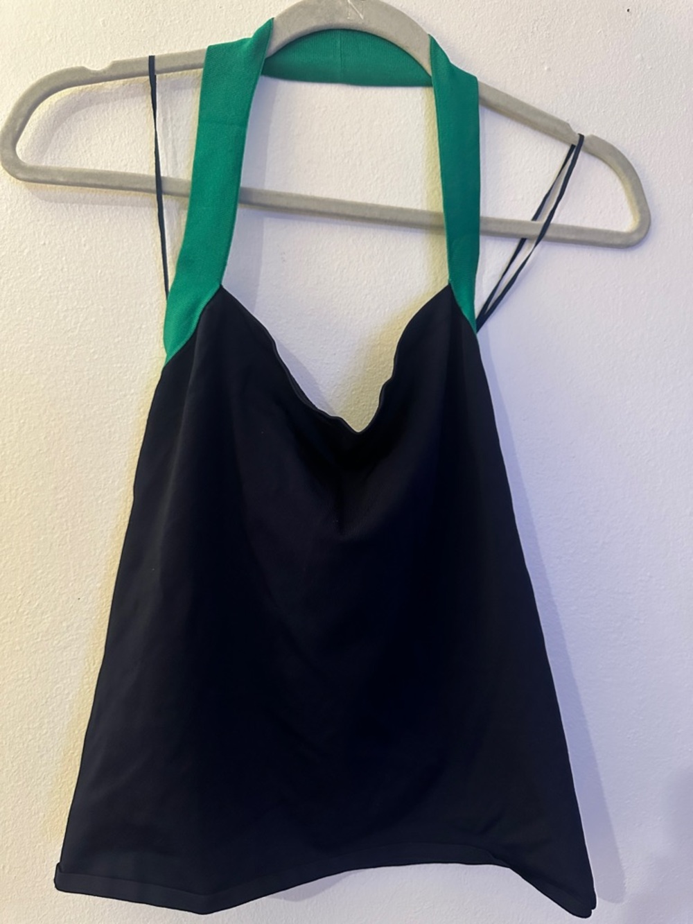 Ralph Lauren Black and Green Halter Top - Preloved - Picture 9 of 9